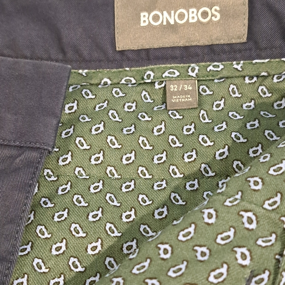 Bonobos Stretch Washed Chinos 32x34 After Midnight Slim Fit. - Picture 2 of 15